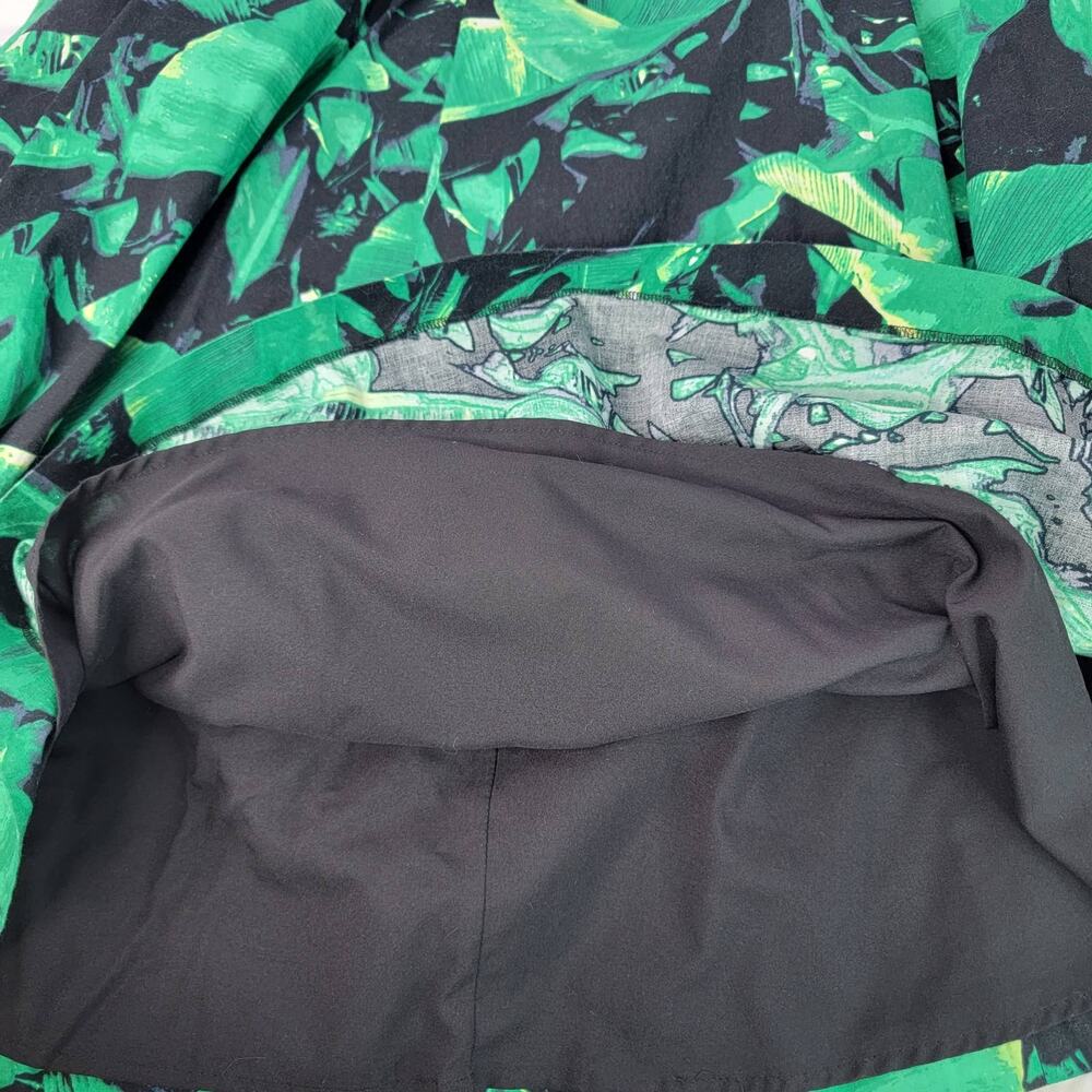Vince Camuto Island Palm Pleat Skirt Sz 12 - Picture 11 of 12
